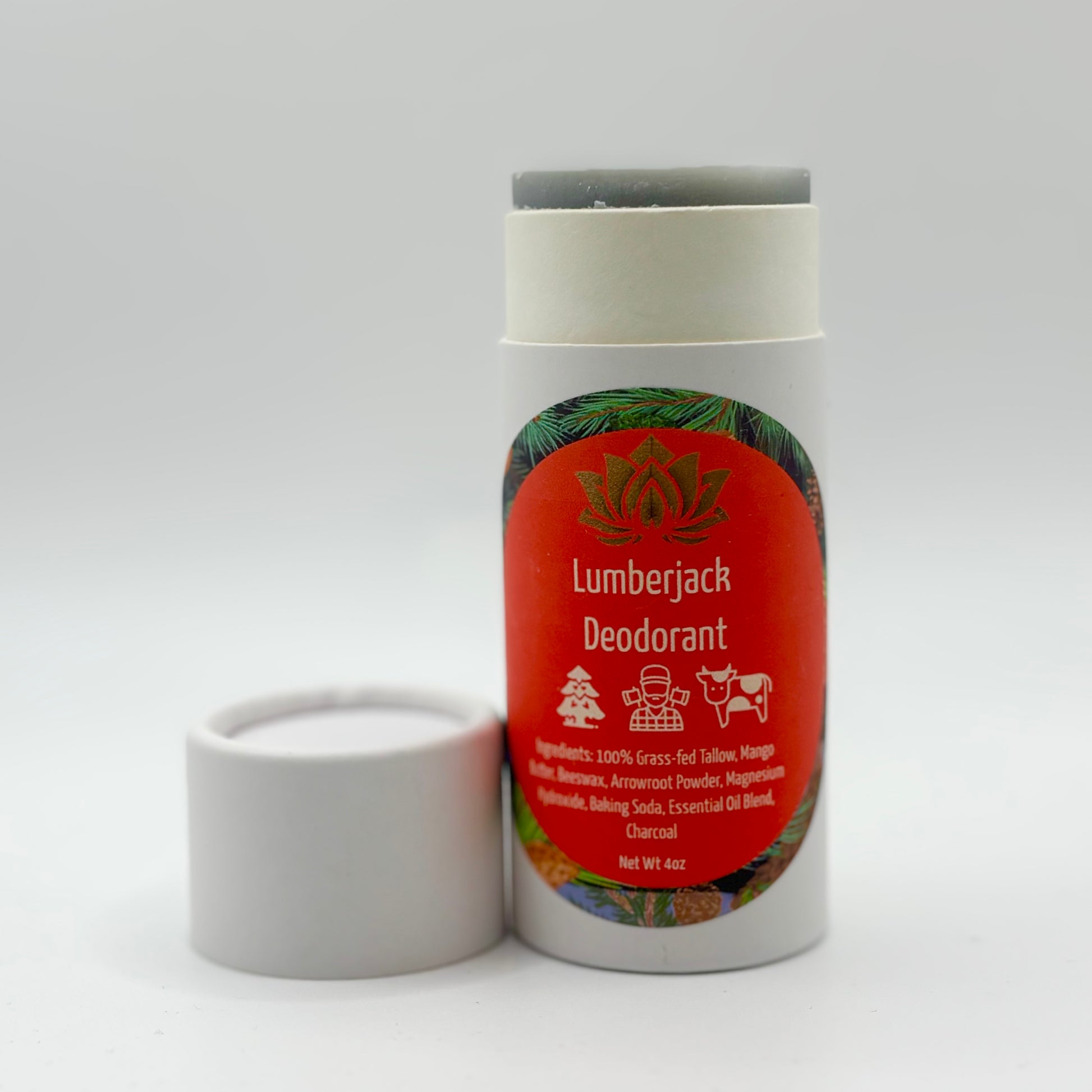 Aluminum free beef tallow deodorant in a tube – 100% natural and microplastic free