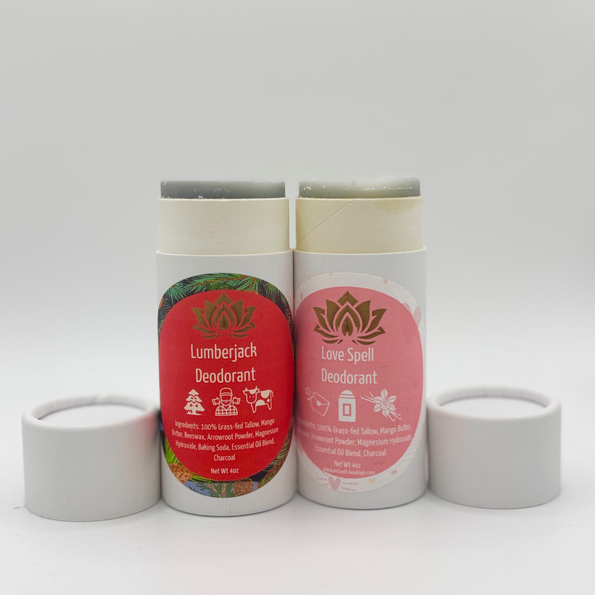 male and female natural aluminum free beef tallow deodorant