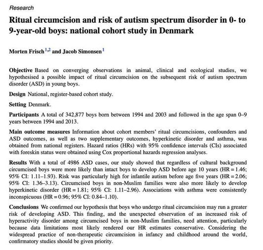 autism tylenol rfk jr. maha circumcision