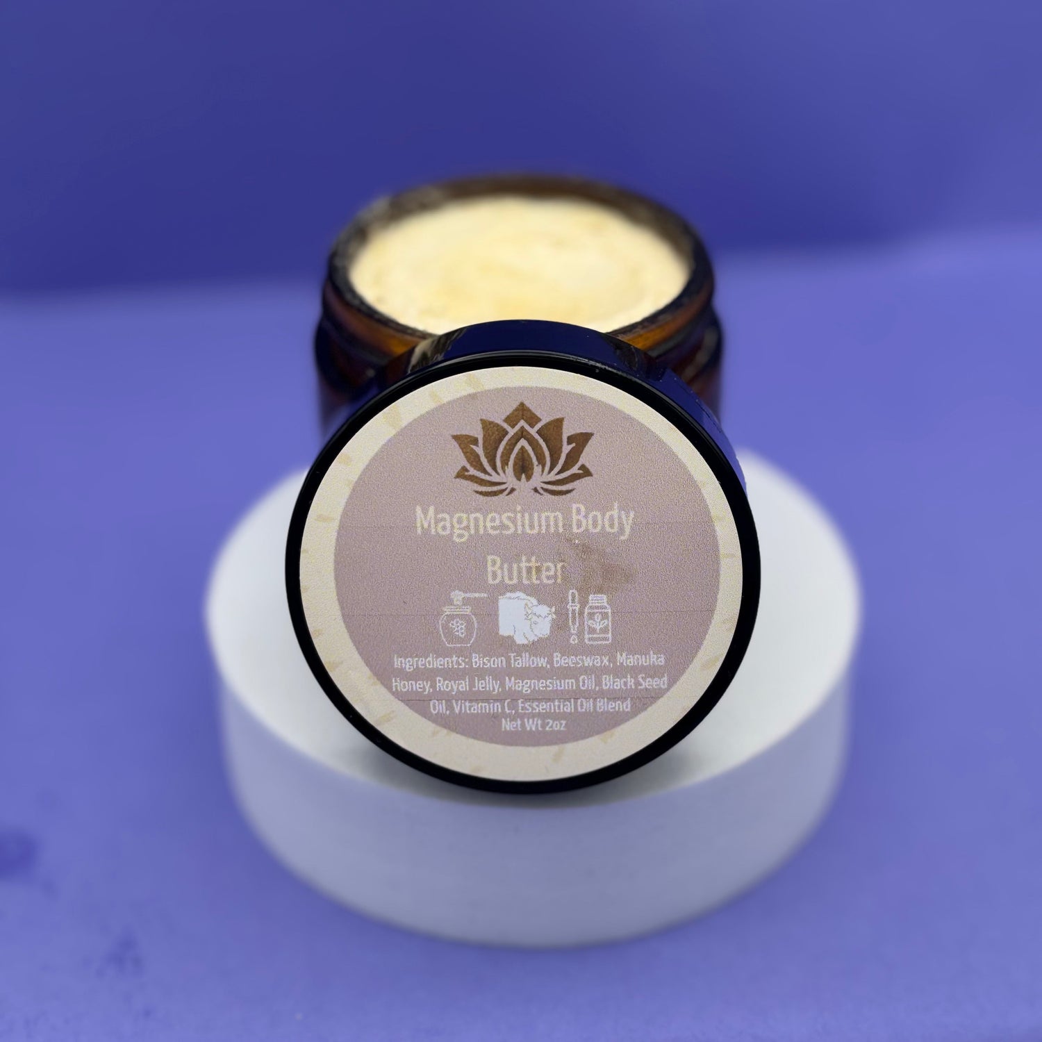 magnesium chloride bison tallow sleep butter for muscle recovery