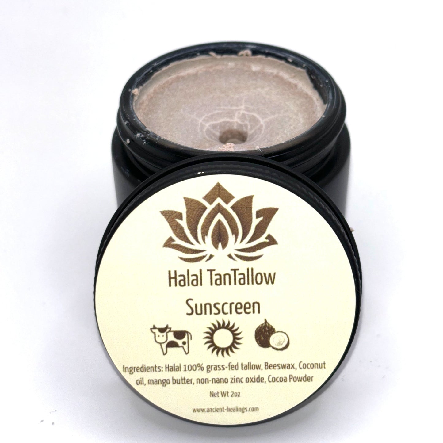 “halal beef tallow reef safe sunscreen tin”

“natural halal tallow SPF balm”

“zinc oxide halal tallow sunscreen stick”