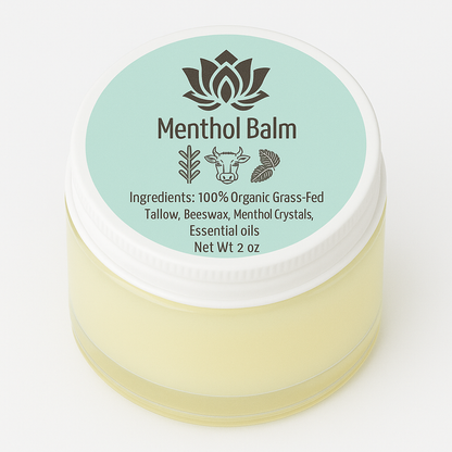 Menthol whipped tallow Balm 2oz