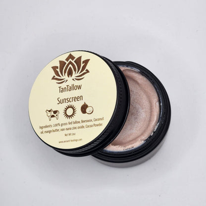 “beef tallow reef safe sunscreen tin”

“natural tallow SPF balm”

“zinc oxide tallow sunscreen stick”