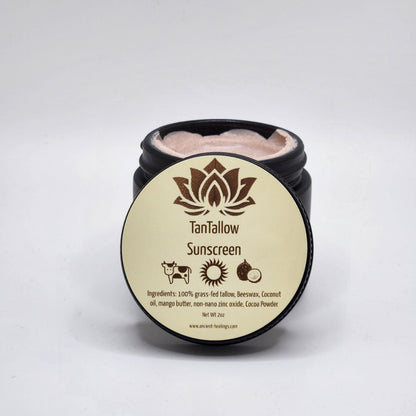 “beef tallow reef safe sunscreen tin”

“natural tallow SPF balm”

“zinc oxide tallow sunscreen stick”